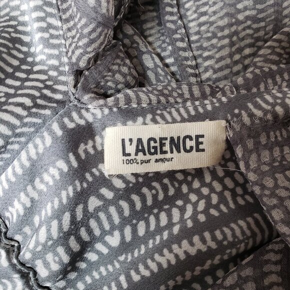 L'Agence Brown and Taupe Dress.  Size 2 - Picture 3 of 6